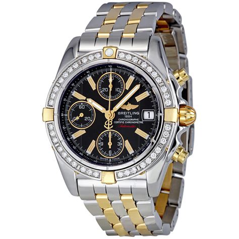 breitling mens diamond bezel watch|breitling galactic 41 diamond bezel.